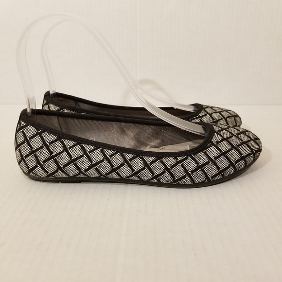 LifeStride Soft System Black White Flats Check - Picture 2 of 8